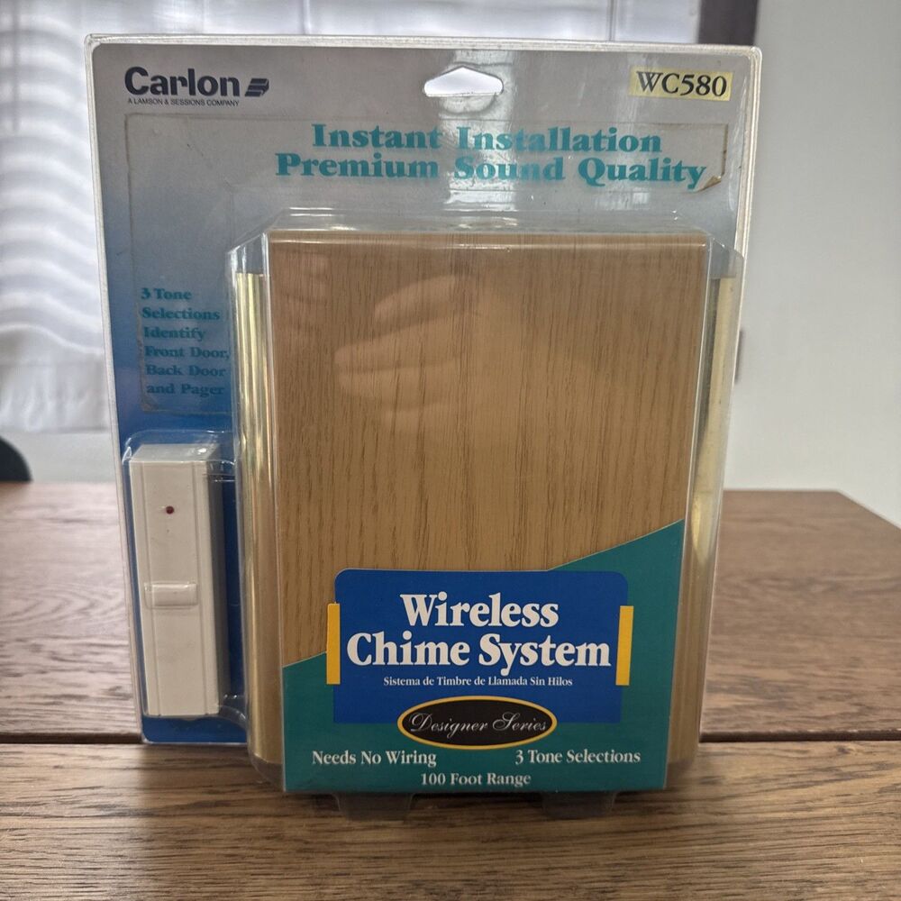 Wireless Chime System By Carlon Wc580 3 Tones New